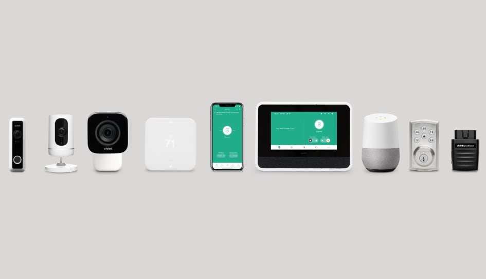 Vivint home security product line in Chicago